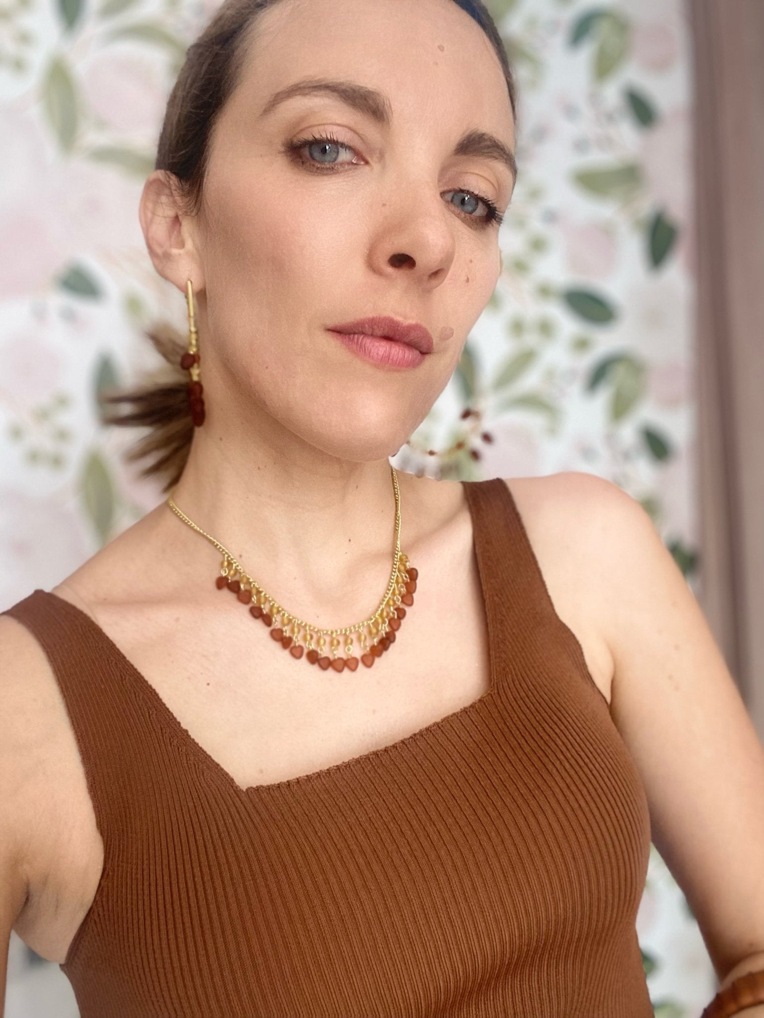 COLLANA PENDENTI CUORI/PERLINE VESTOPAZZO - Fanatica Boutique