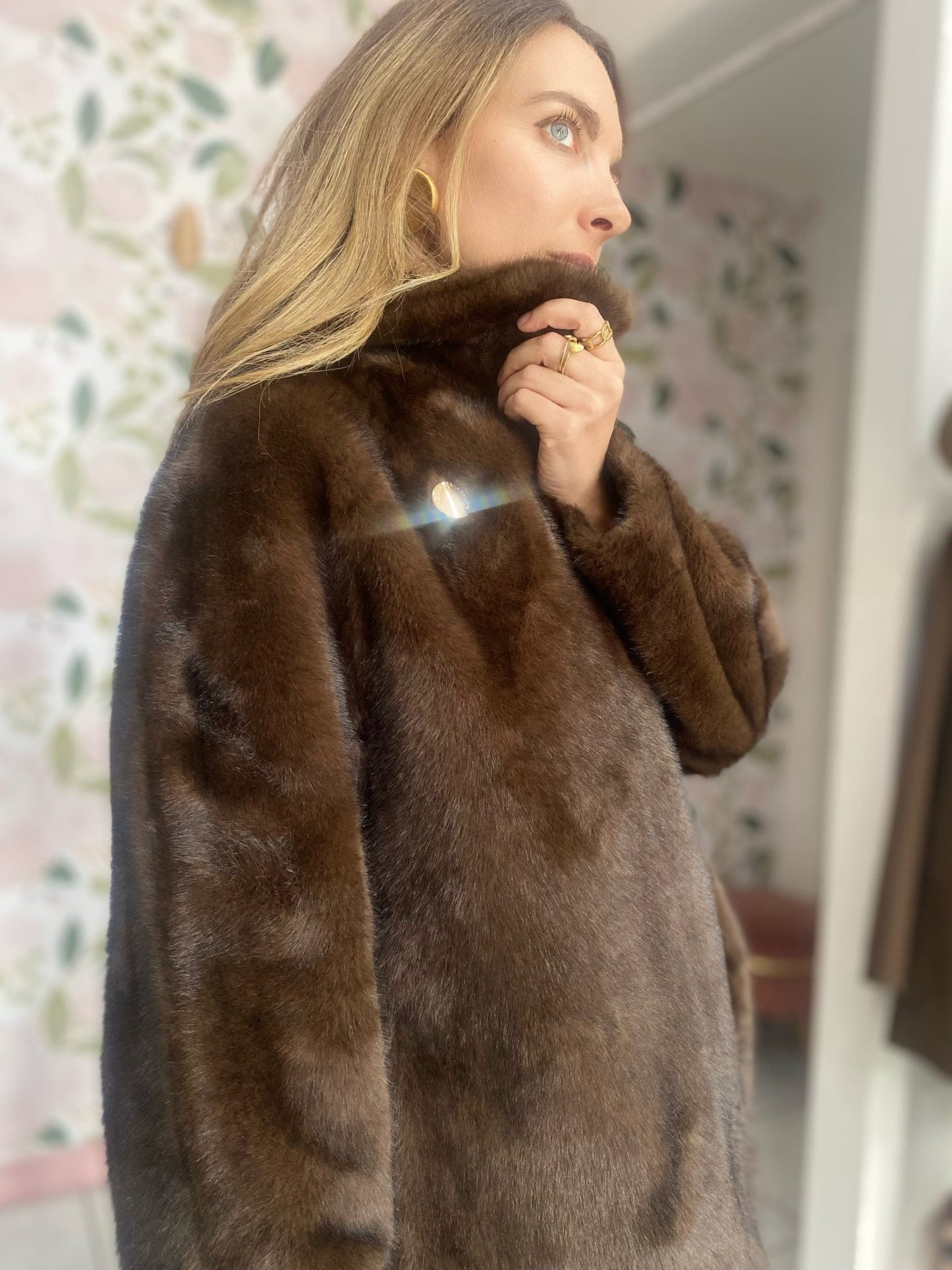 ECO PELLICCIA DUE BOTTONI ALESSI MASSIMO - Fanatica Boutique