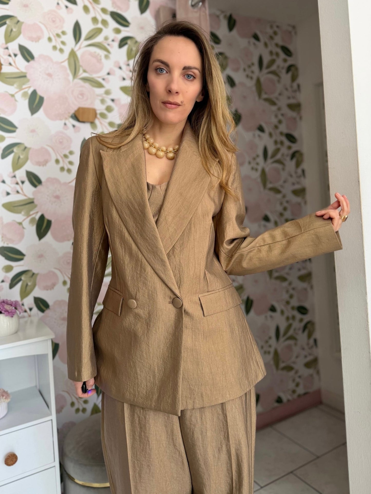 GIACCA DOPPIO PETTO SEMILUCIDA ECO - Fanatica Boutique