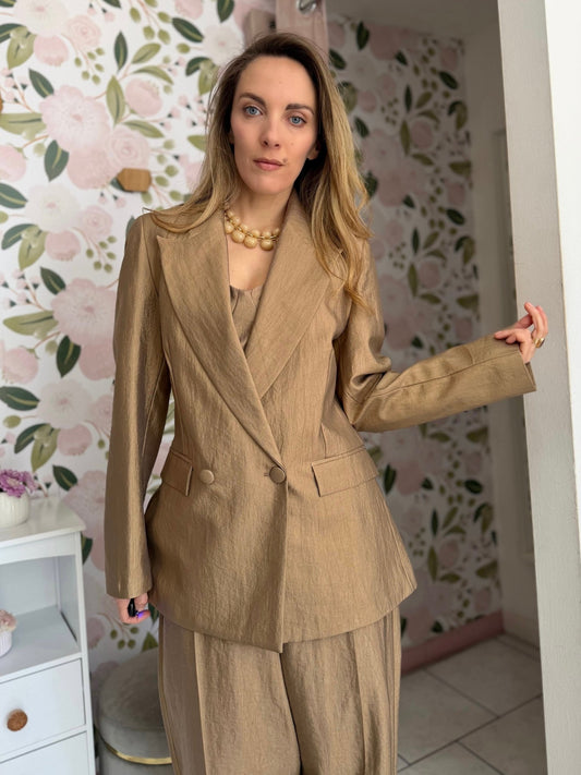 GIACCA DOPPIO PETTO SEMILUCIDA ECO - Fanatica Boutique