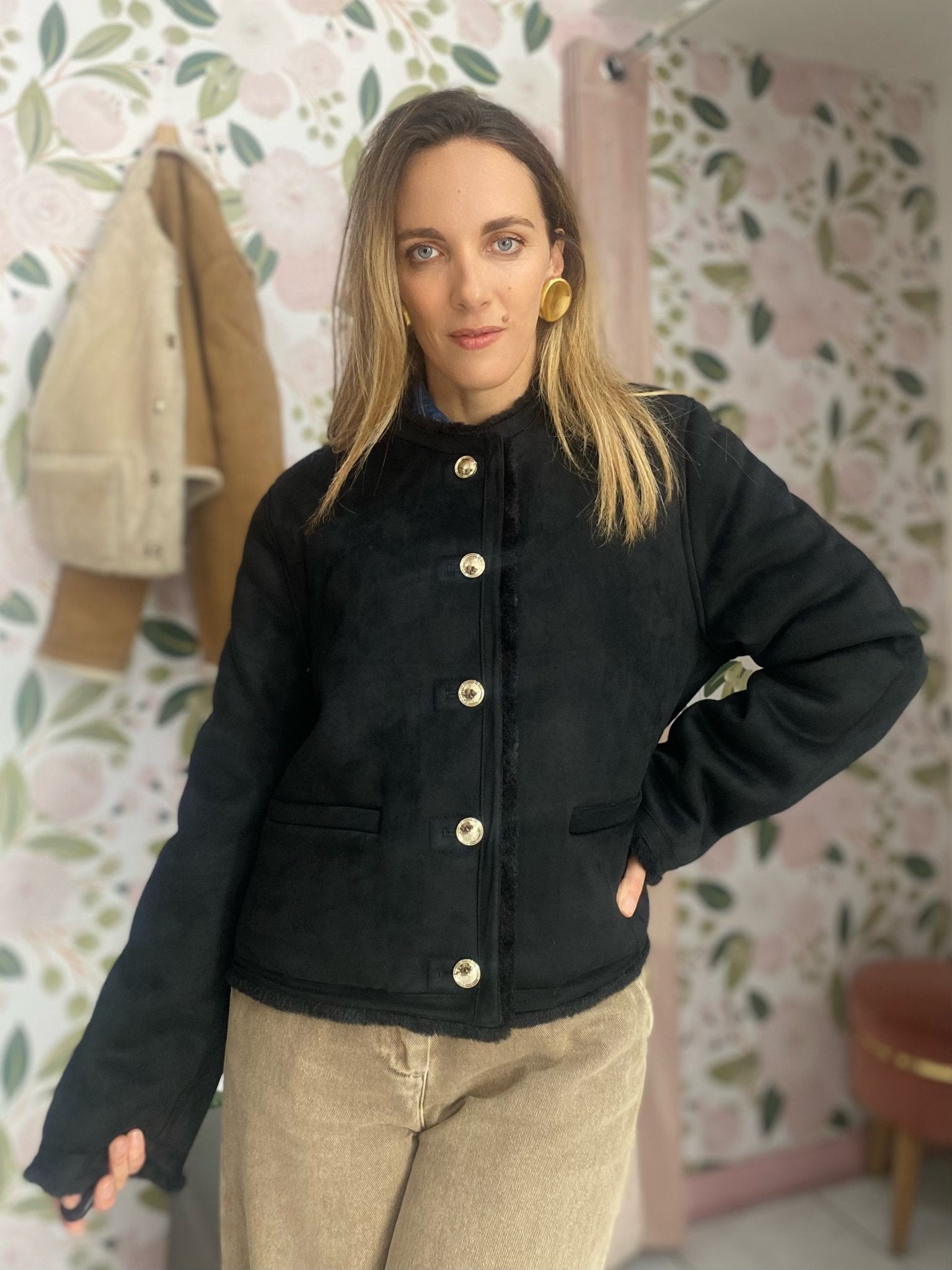 GIACCA MONTONE CORTO REVERSE ALESSI MASSIMO - Fanatica Boutique