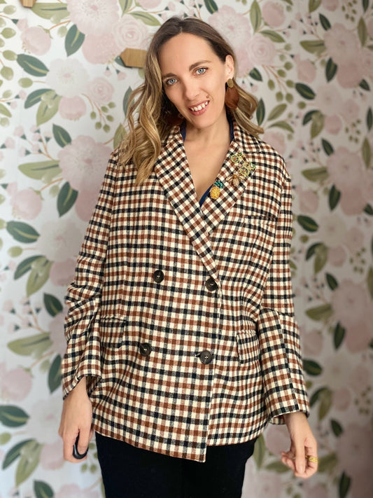 GIACCA OVER QUADRI ECO - Fanatica Boutique