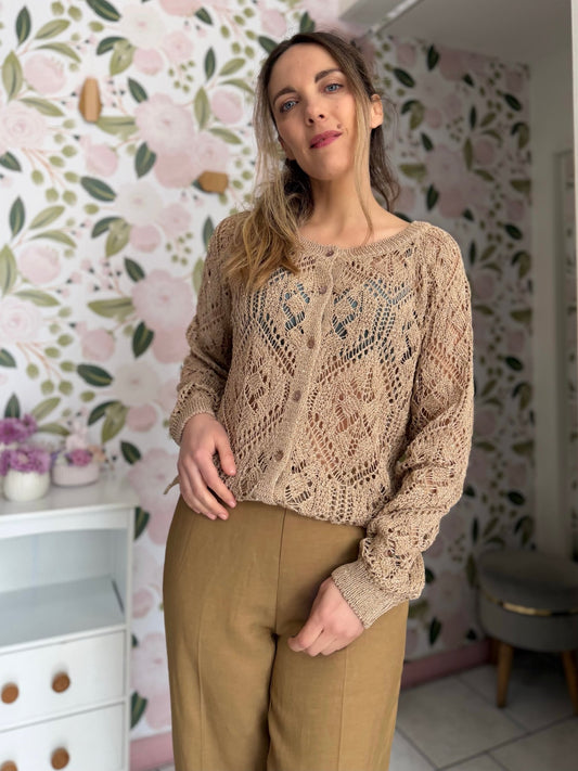 GIACCA TRAFORATA PAILLETTES ECO - Fanatica Boutique