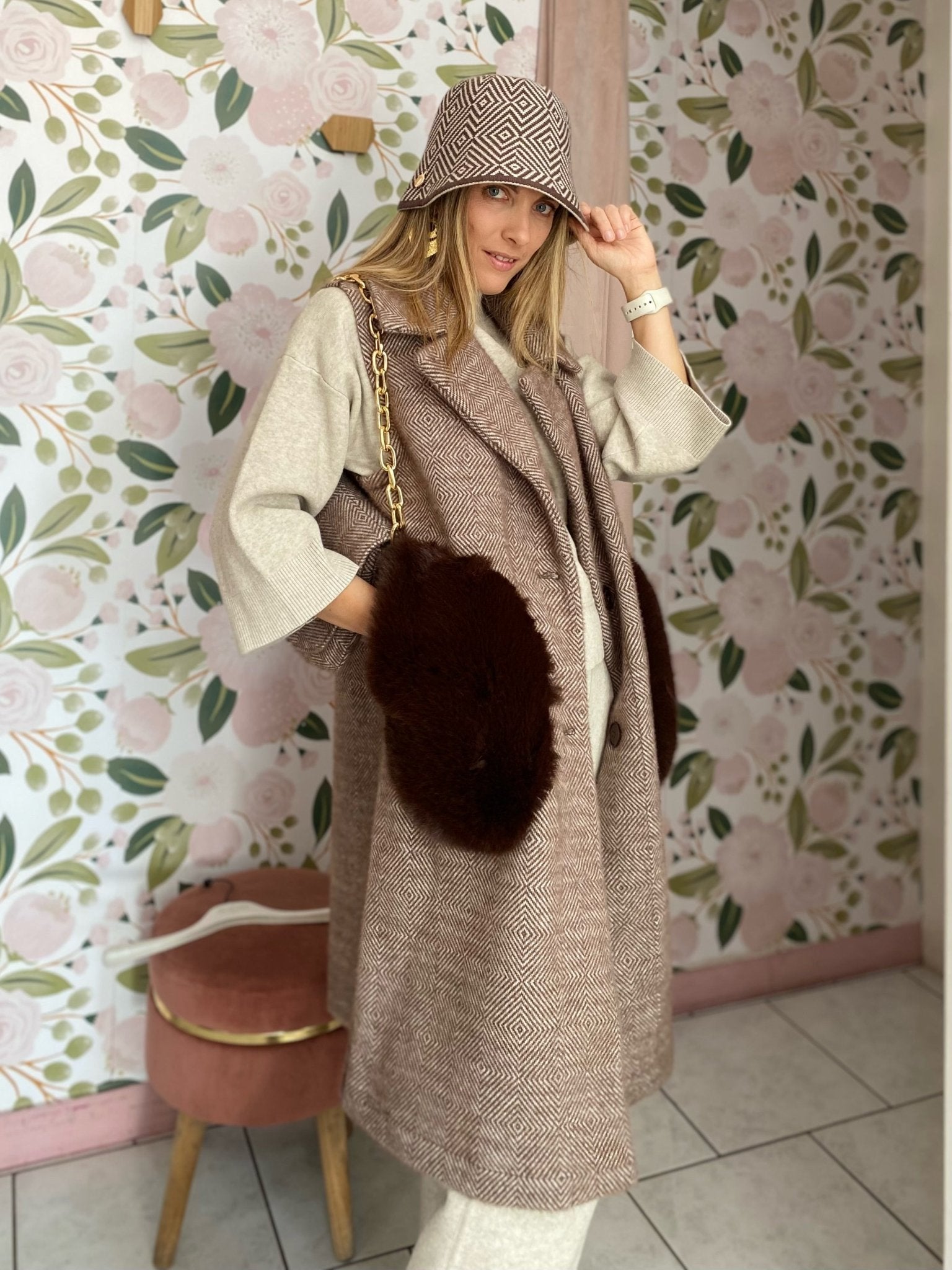 GILET DOUBLE FACE ALESSIA MASSIMO - Fanatica Boutique