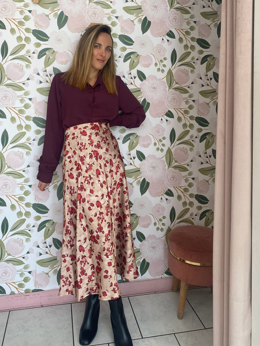 GONNA RASO FANTASIA LE SARTE DEL SOLE - Fanatica Boutique