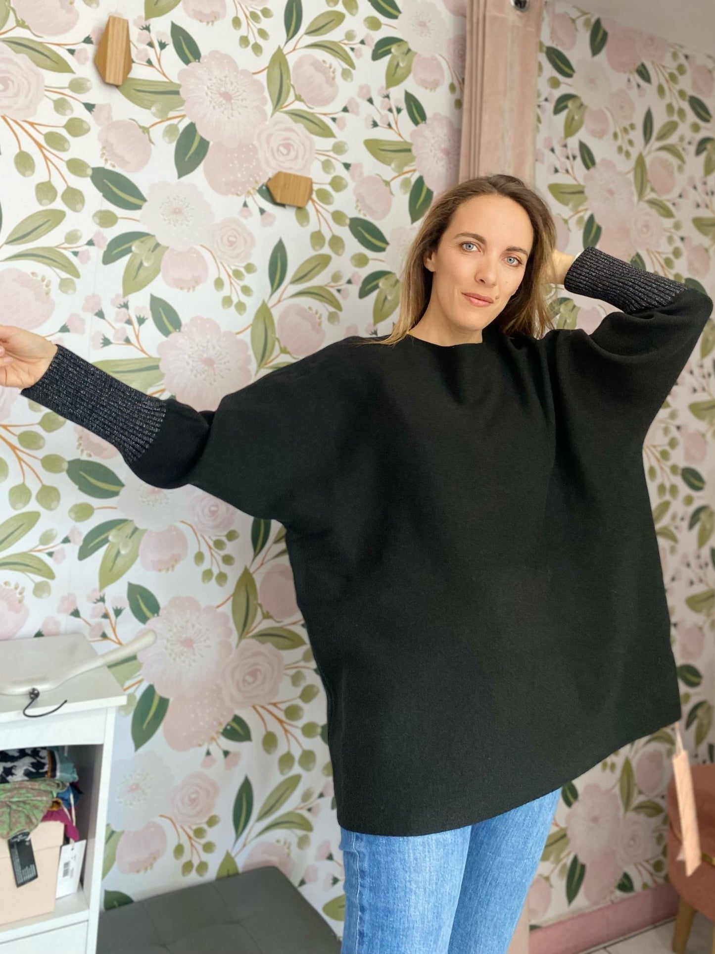 MAGLIA OVER FREE SIZE ALESSIA MASSIMO - Fanatica Boutique