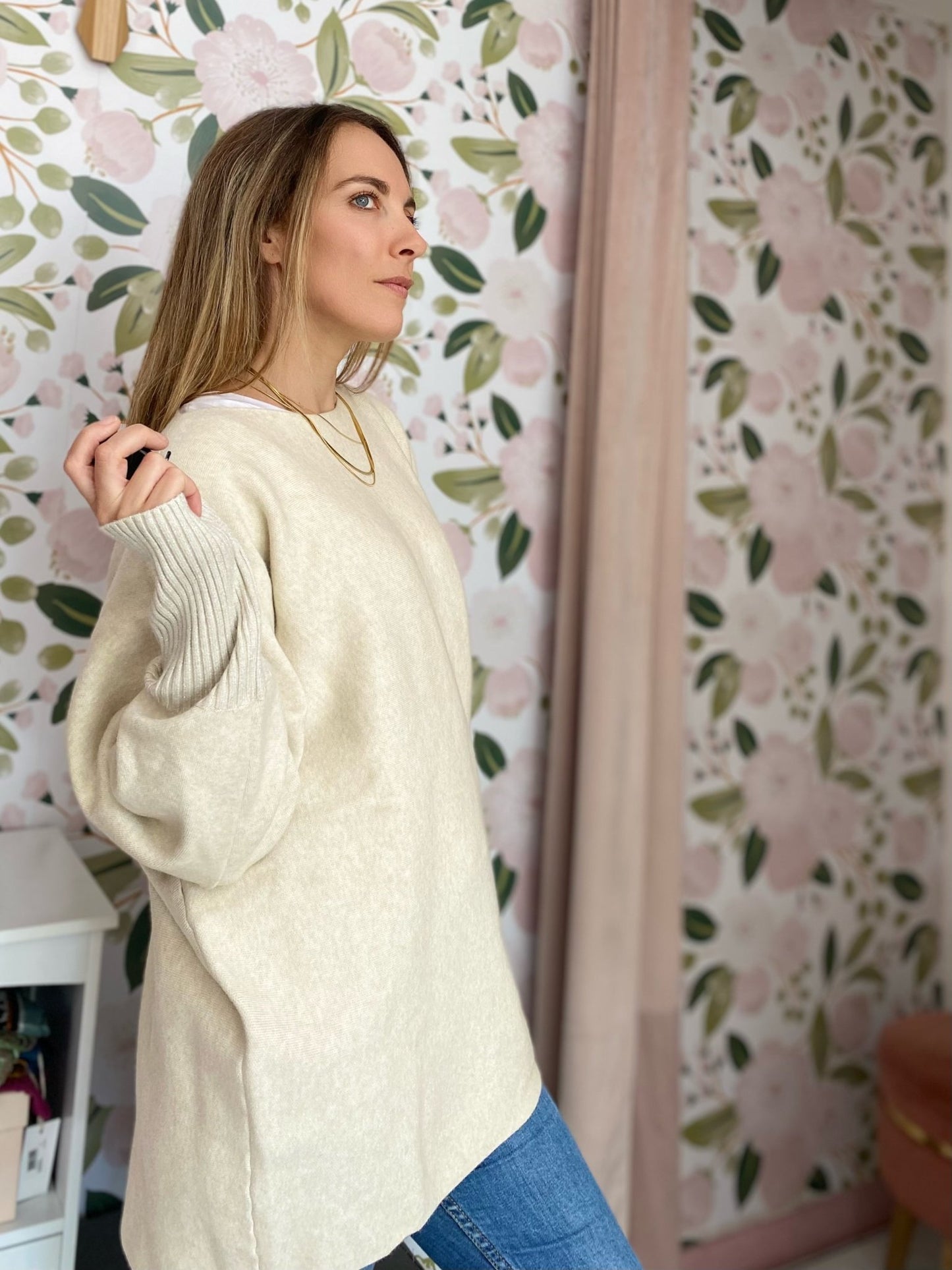 MAGLIA OVER FREE SIZE ALESSIA MASSIMO - Fanatica Boutique