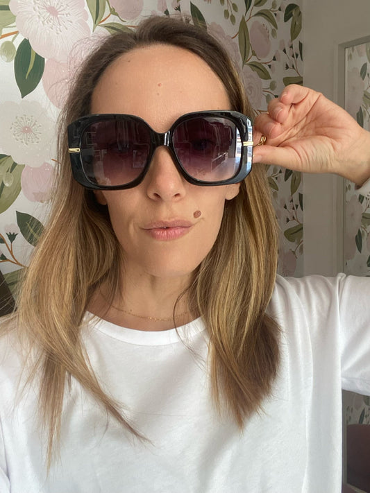 OCCHIALI JOANNE OVERSIZE NERI NALI - Fanatica Boutique