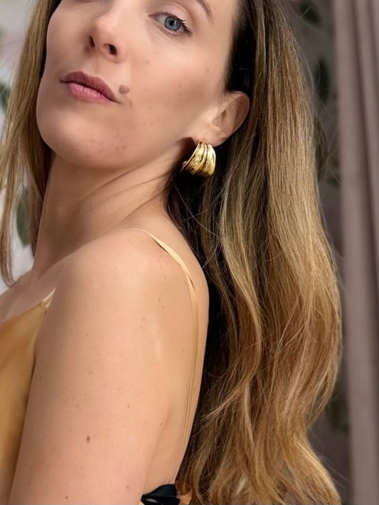 ORECCHINI A VENTAGLIO LAVORATI ACC.INO. ORO NALì - Fanatica Boutique