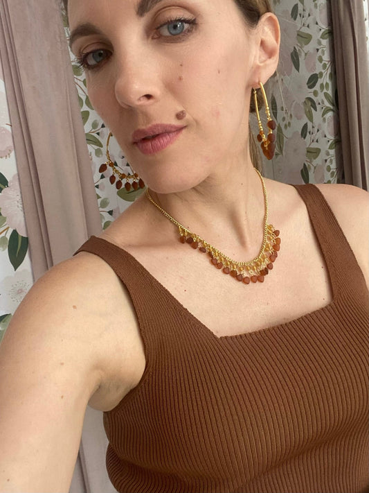 ORECCHINI CERCHI PENDENTI GOCCE VESTOPAZZO - Fanatica Boutique