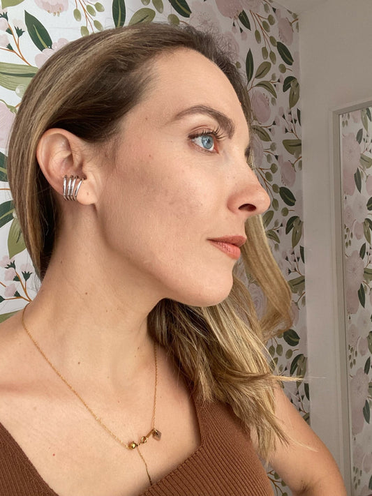 ORECCHINI LEA EARCUFF ACC.INO. ARGENTO NALI - Fanatica Boutique