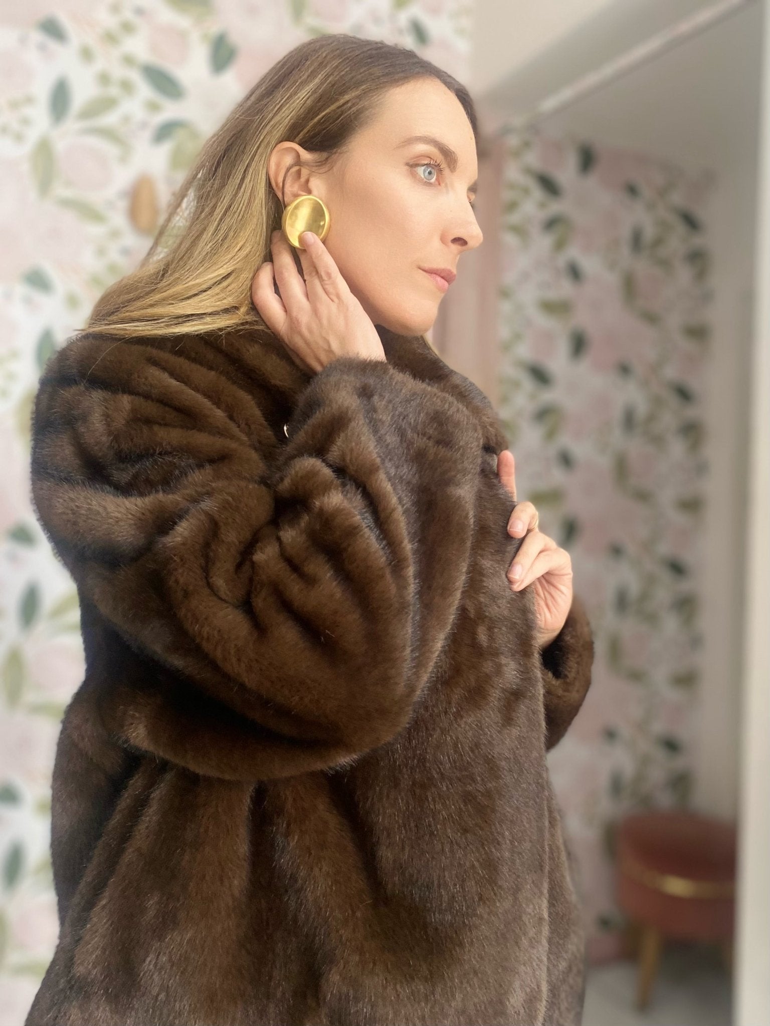 ORECCHINI OVAL ACC.INOS. PLA. ORO 18K NALI - Fanatica Boutique