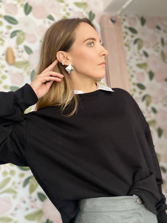 ORECCHINI PONTY CUBE ACC.INOS. ARGENTO NALI - Fanatica Boutique