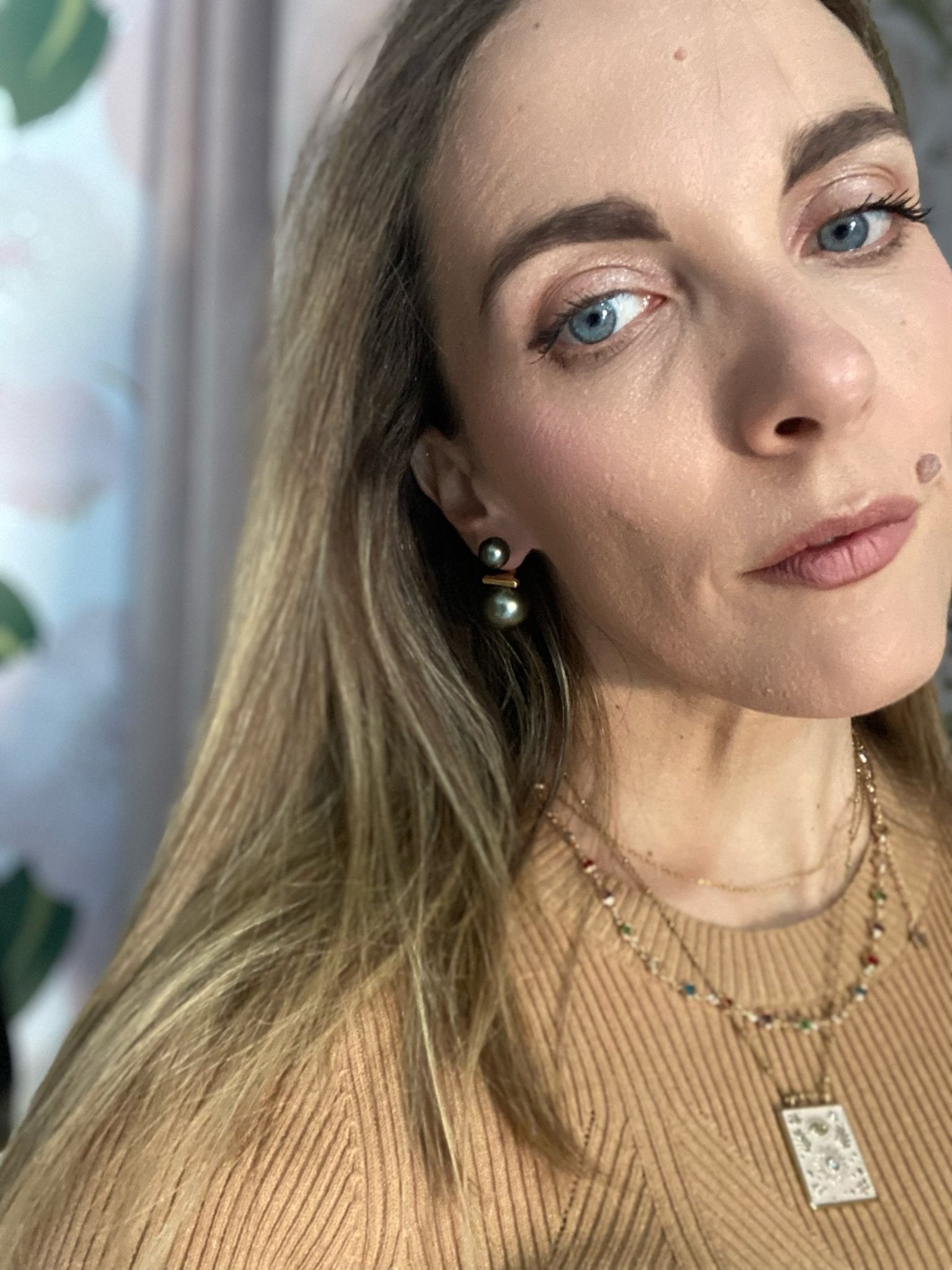 ORECCHINI RITA 2 PERLE ACC.INO. GRIGIO NALI - Fanatica Boutique