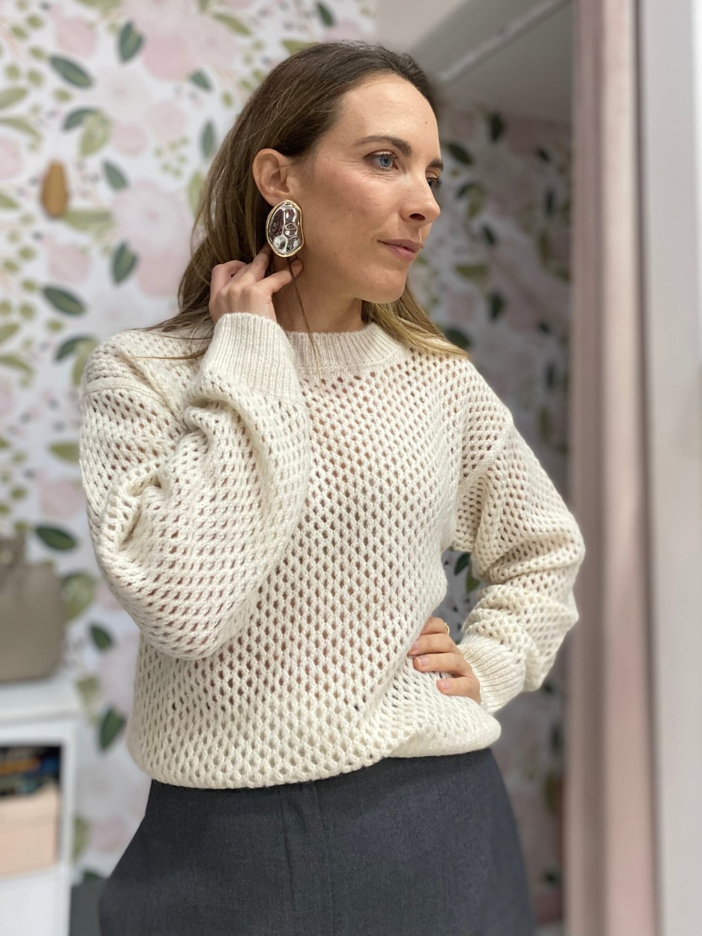 ORECCHINI VERA MARTELLATI ARGENTO/ORO NALI - Fanatica Boutique