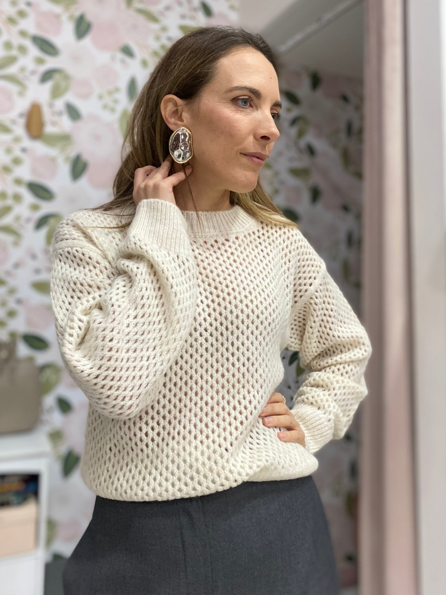 ORECCHINI VERA MARTELLATI ARGENTO/ORO NALI - Fanatica Boutique