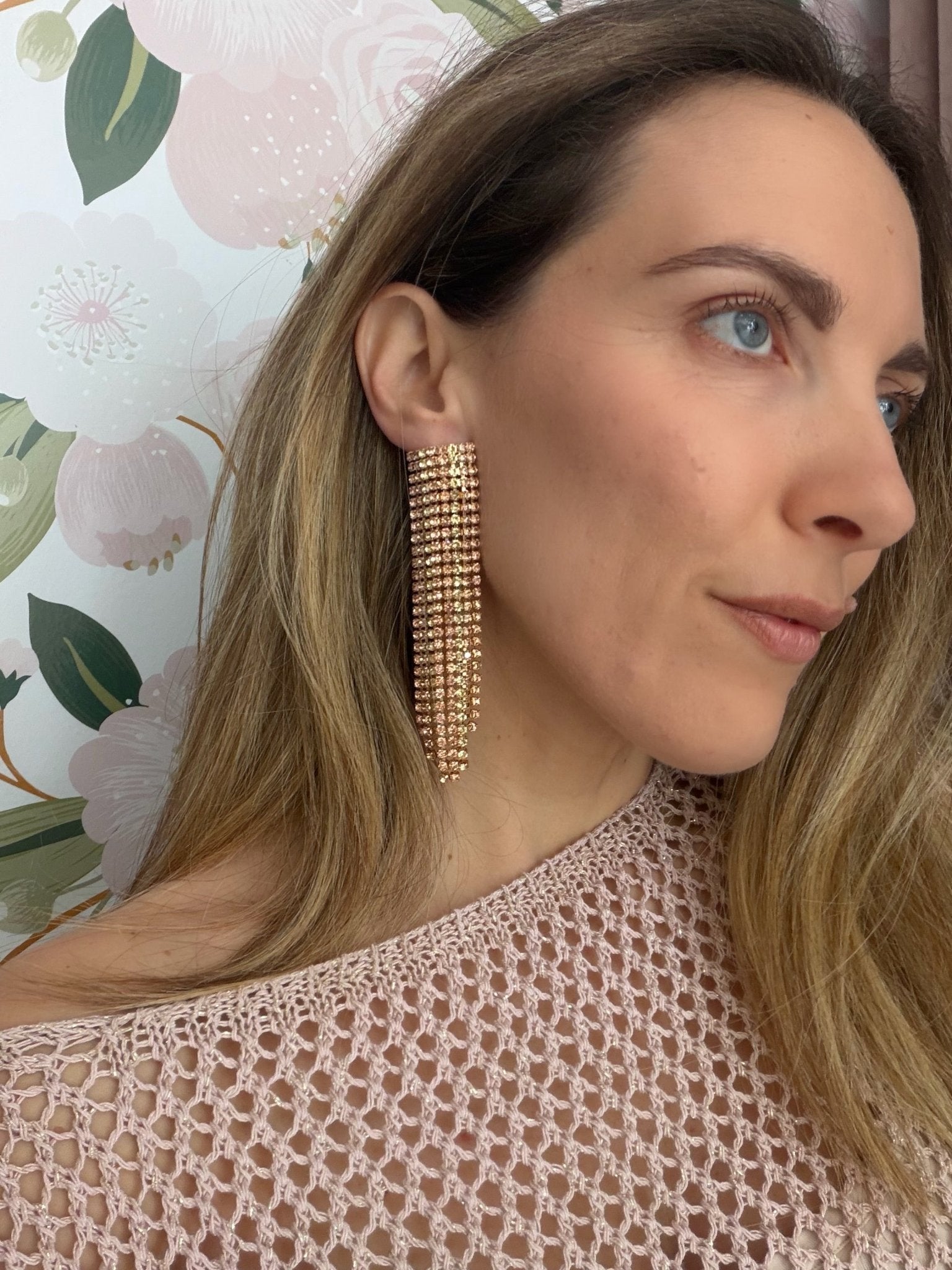ORECCHINII CON FRANGE IRREGOLARI ORO NALI - Fanatica Boutique