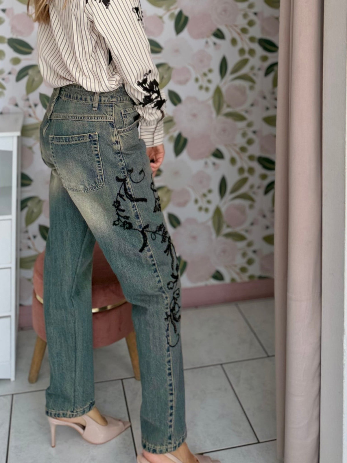 PANTAJEANS RICAMO ECO - Fanatica Boutique