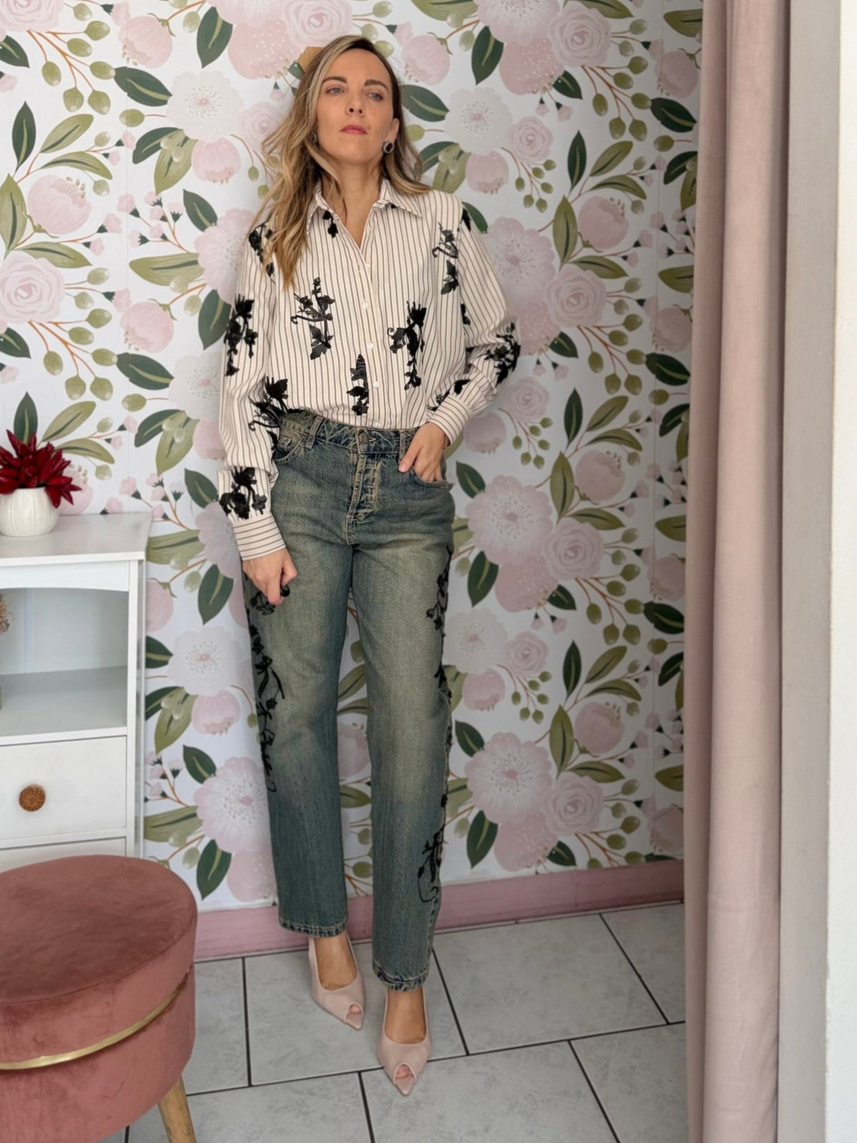 PANTAJEANS RICAMO ECO - Fanatica Boutique