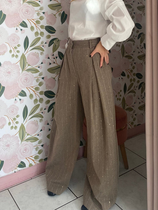 PANTALONE LARGO LE SARTE DEL SOLE - Fanatica Boutique