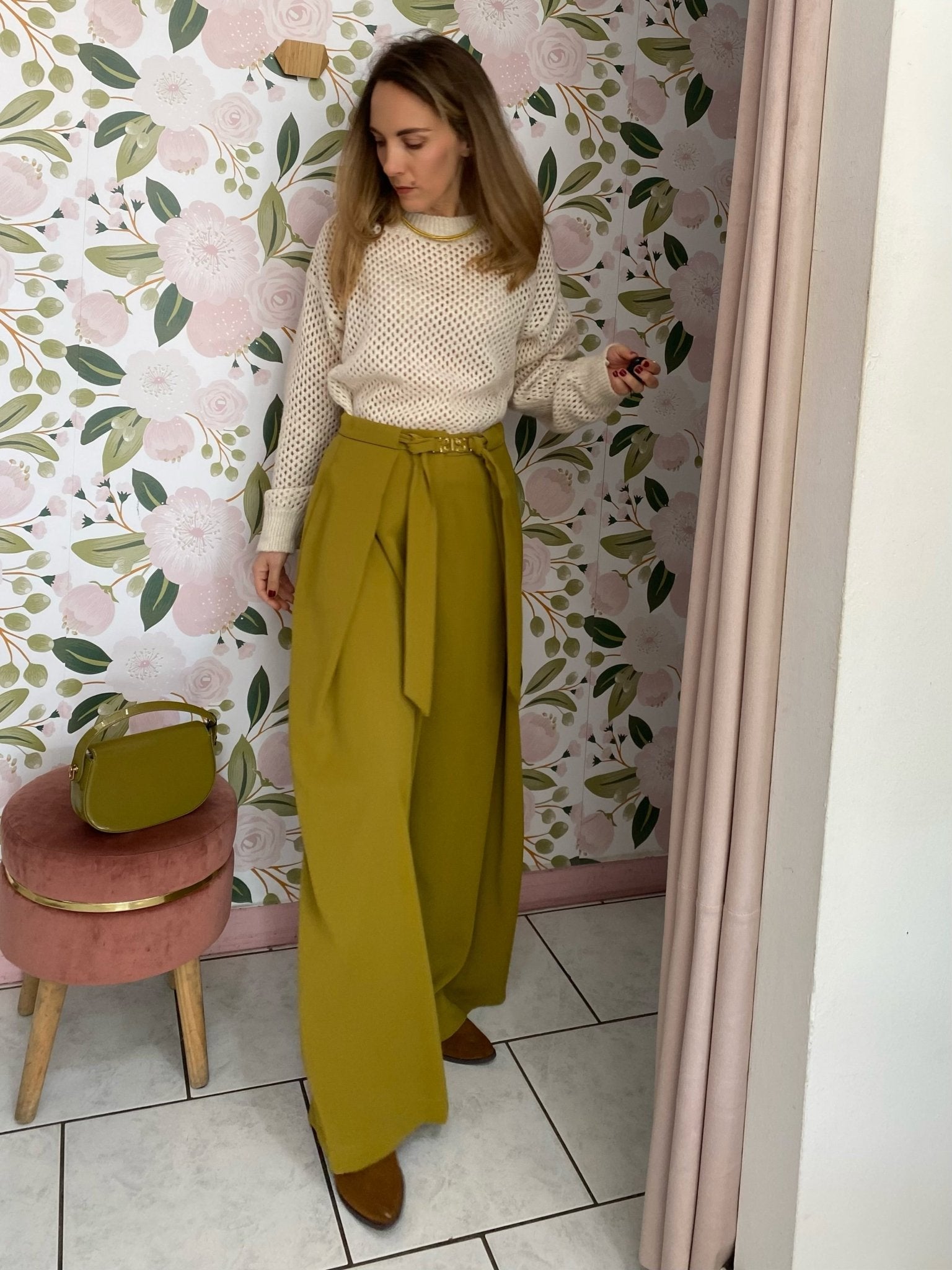 PANTALONE MOSTARDA LE SARTE DEL SOLE - Fanatica Boutique