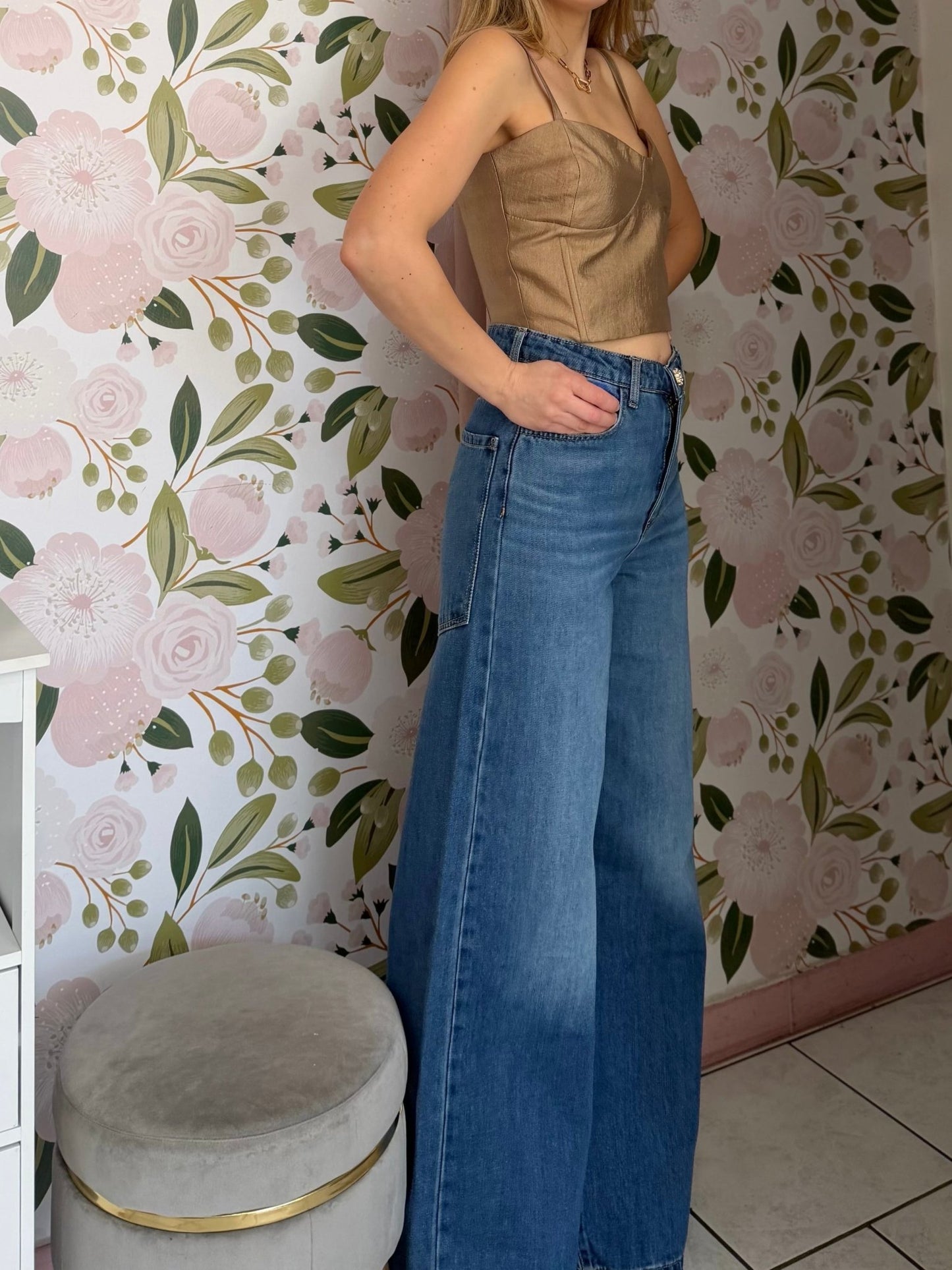 PANTAPALAZZO JEANS ECO - Fanatica Boutique
