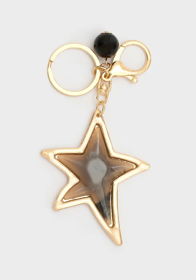 PORTACHIAVI/CHARM STAR RESINA CAFFE' NALI - Fanatica Boutique