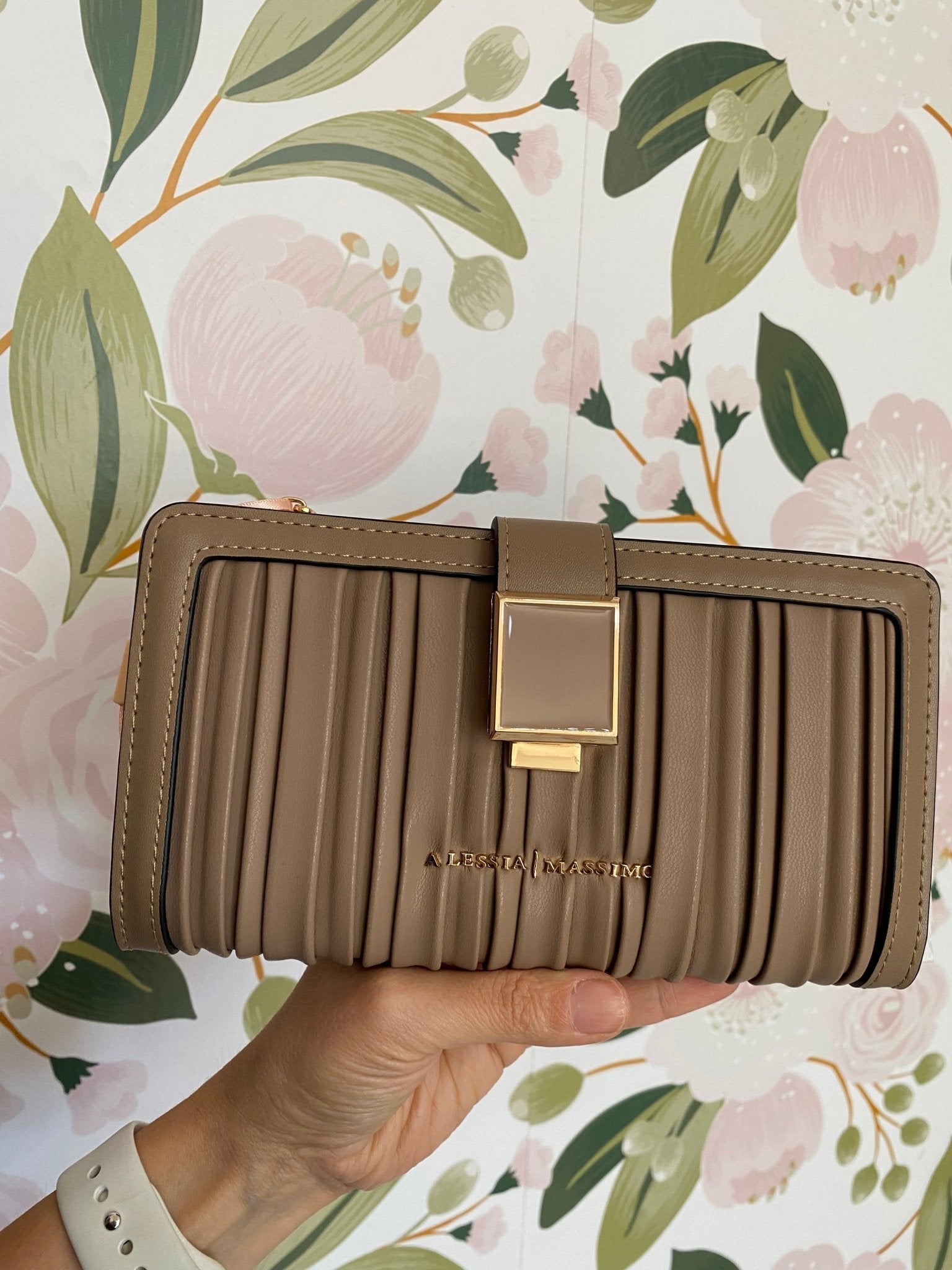 PORTAFOGLIO PLISSE ALESSIA MASSIMO - Fanatica Boutique