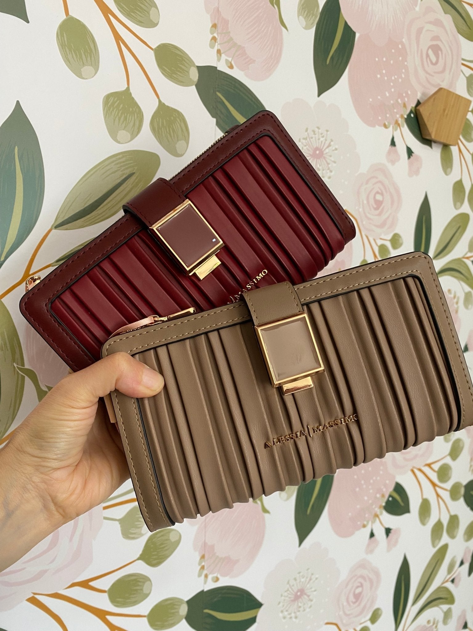 PORTAFOGLIO PLISSE ALESSIA MASSIMO - Fanatica Boutique