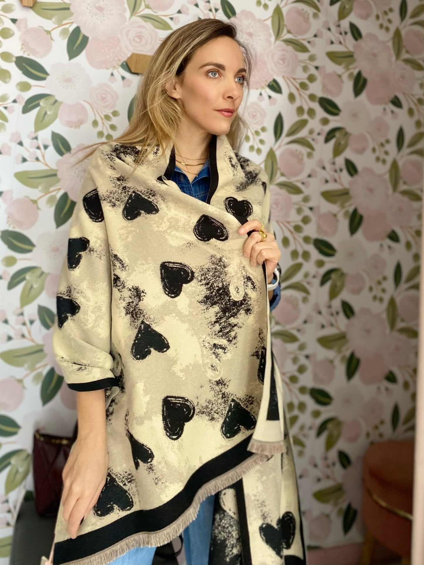 SCIARPA CUORI ALESSIA MASSIMO - Fanatica Boutique