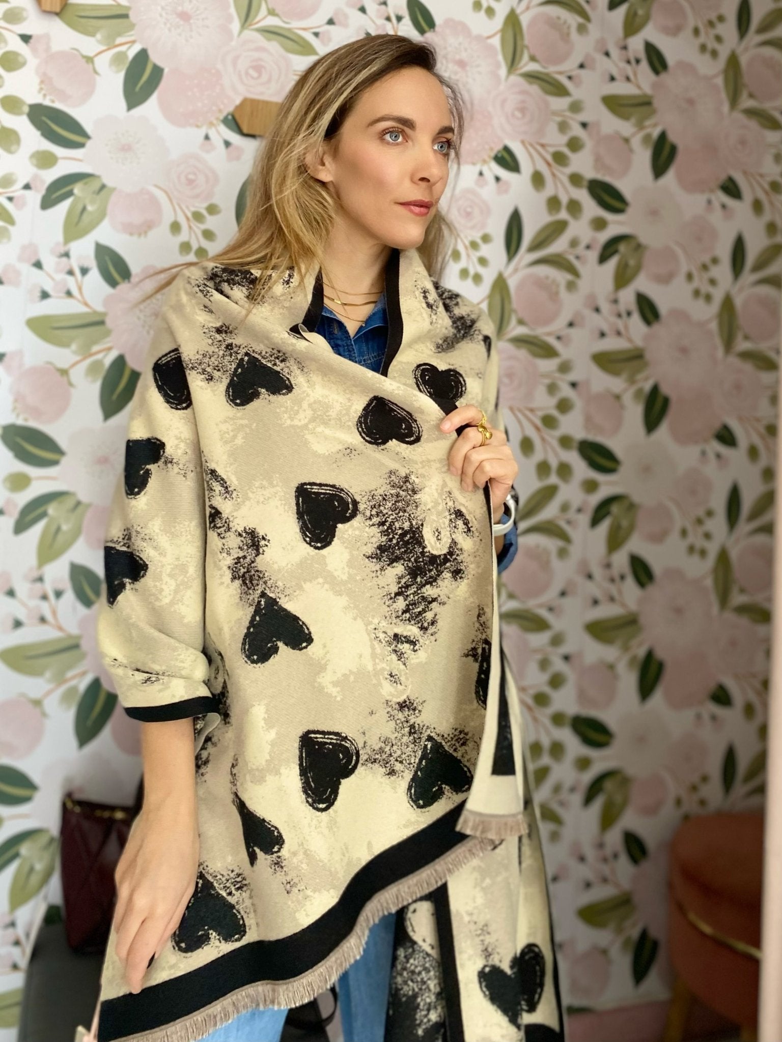 SCIARPA CUORI ALESSIA MASSIMO - Fanatica Boutique