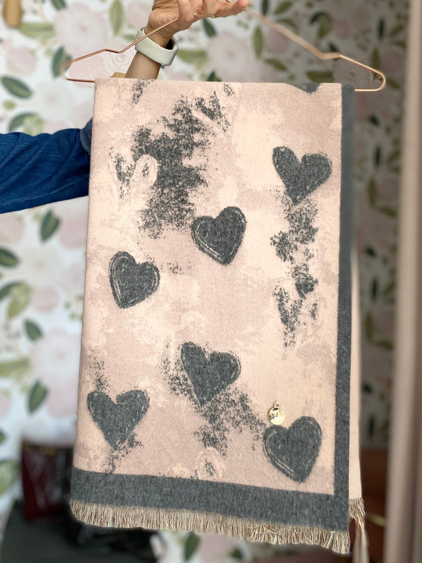 SCIARPA CUORI ALESSIA MASSIMO - Fanatica Boutique