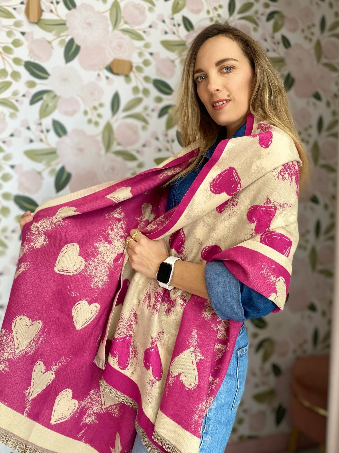 SCIARPA CUORI ALESSIA MASSIMO - Fanatica Boutique