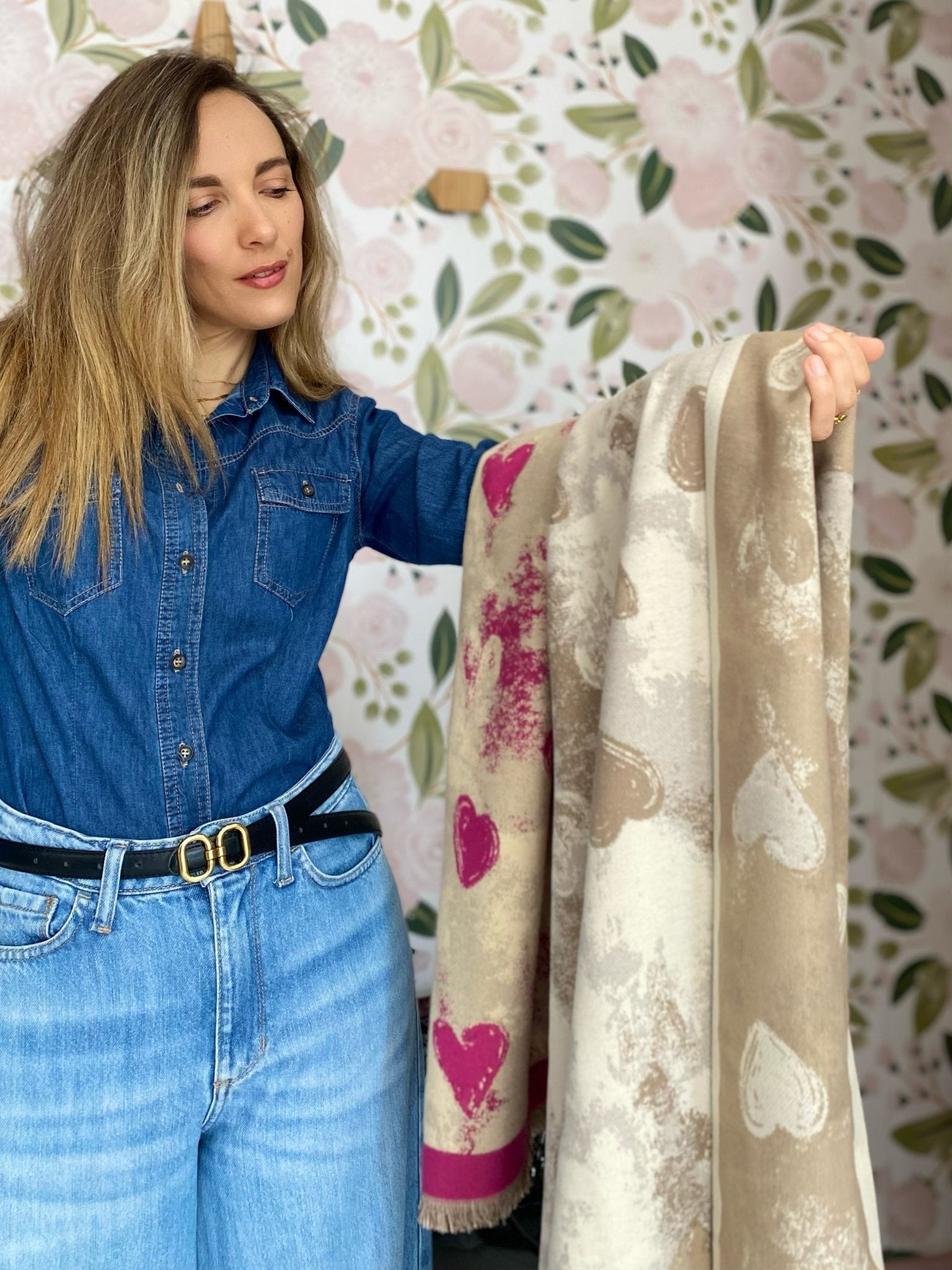 SCIARPA CUORI ALESSIA MASSIMO - Fanatica Boutique