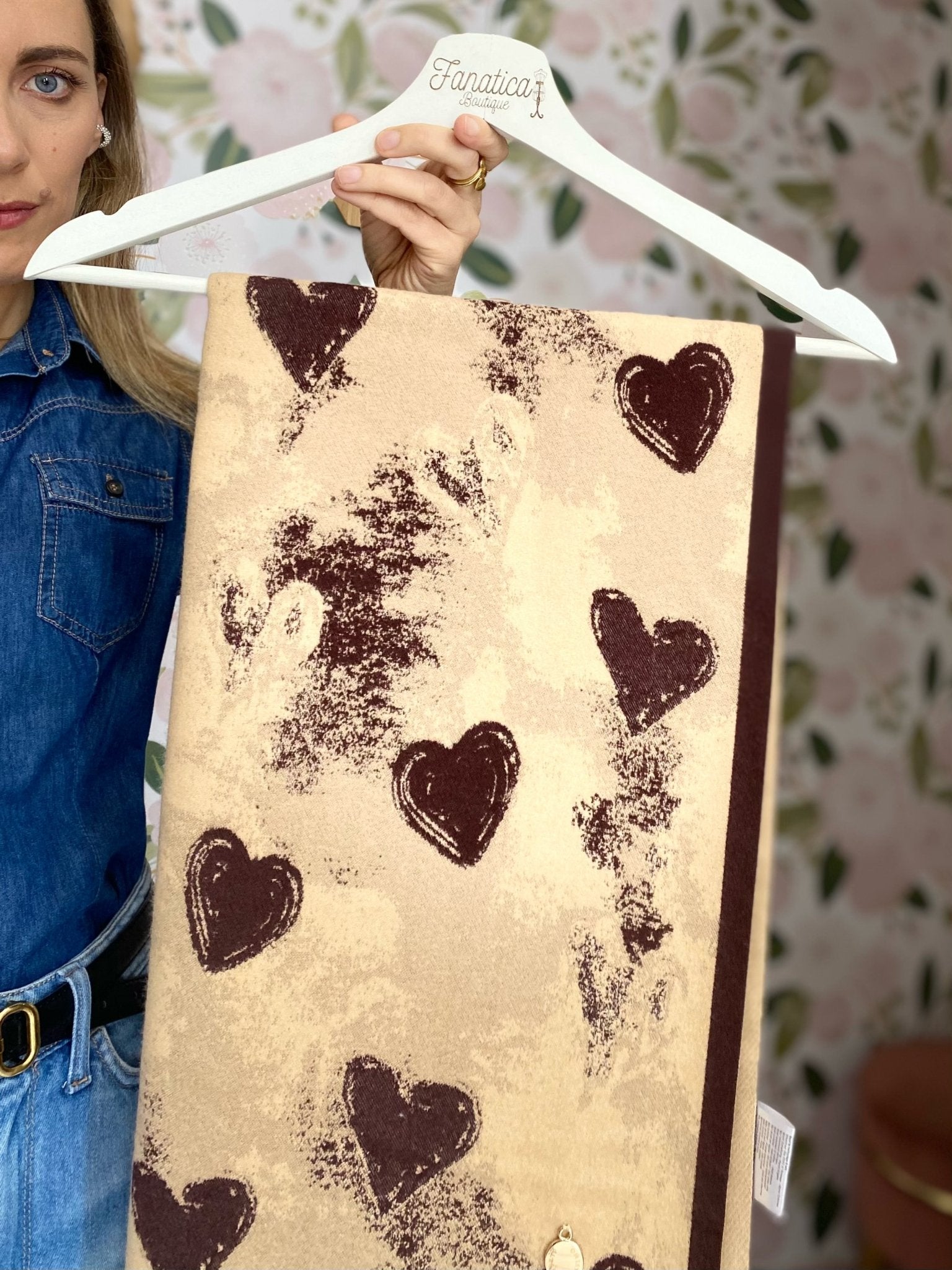 SCIARPA CUORI ALESSIA MASSIMO - Fanatica Boutique