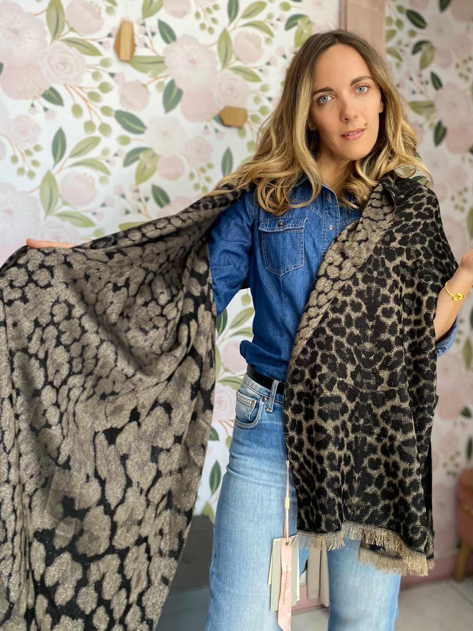 SCIARPA LUREX MACULATA ALESSIA MASSIMO - Fanatica Boutique