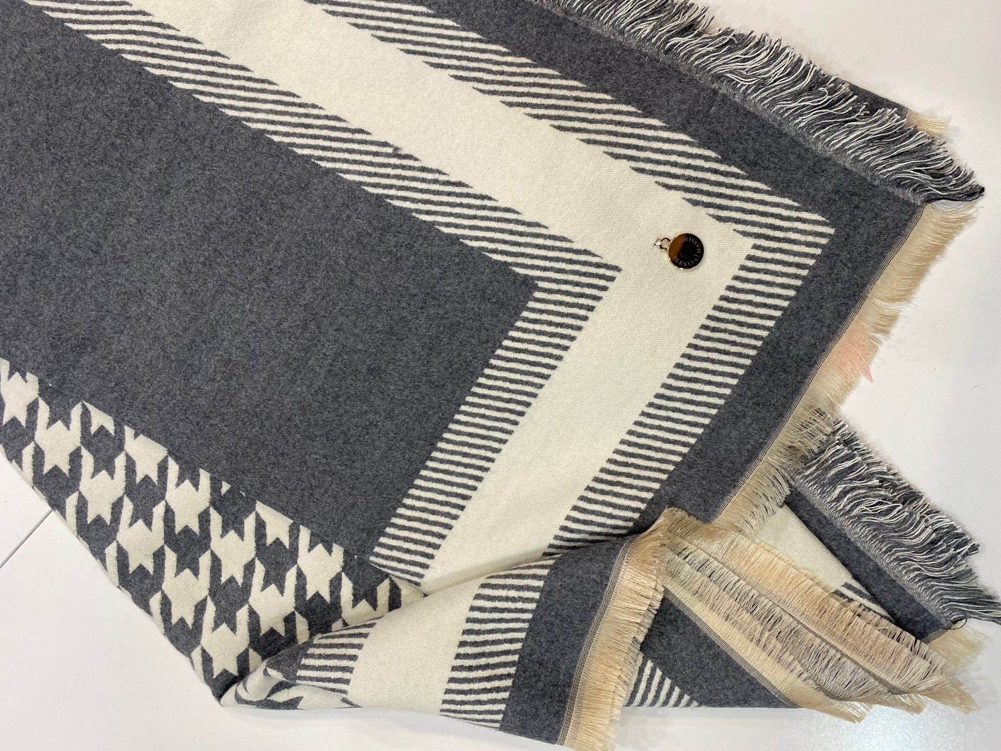 SCIARPA PIED DE POULE ALESSIA MASSIMO - Fanatica Boutique