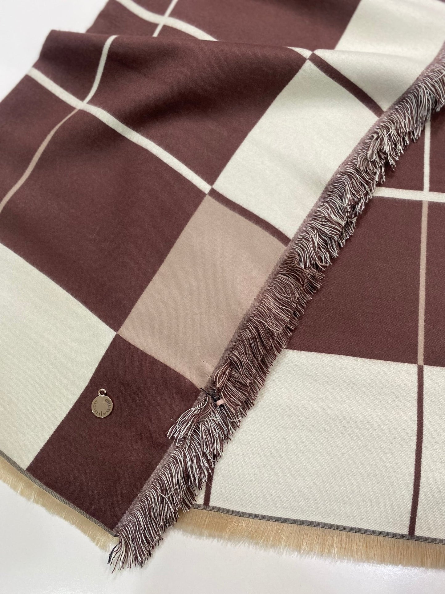 SCIARPA SP2681 MAXI QUADRI ALESSIA MASSIMO - Fanatica Boutique