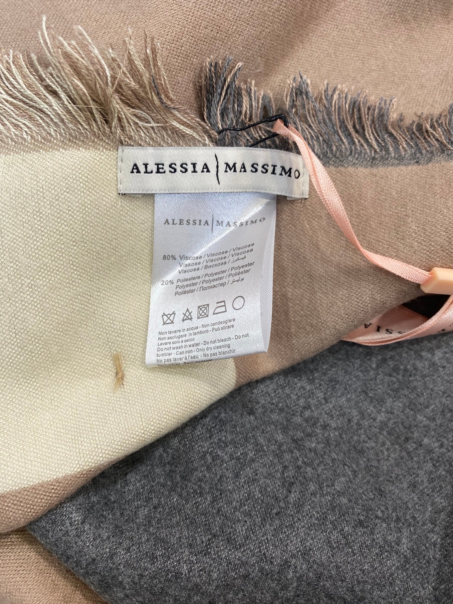 SCIARPA SP2681 MAXI QUADRI ALESSIA MASSIMO - Fanatica Boutique