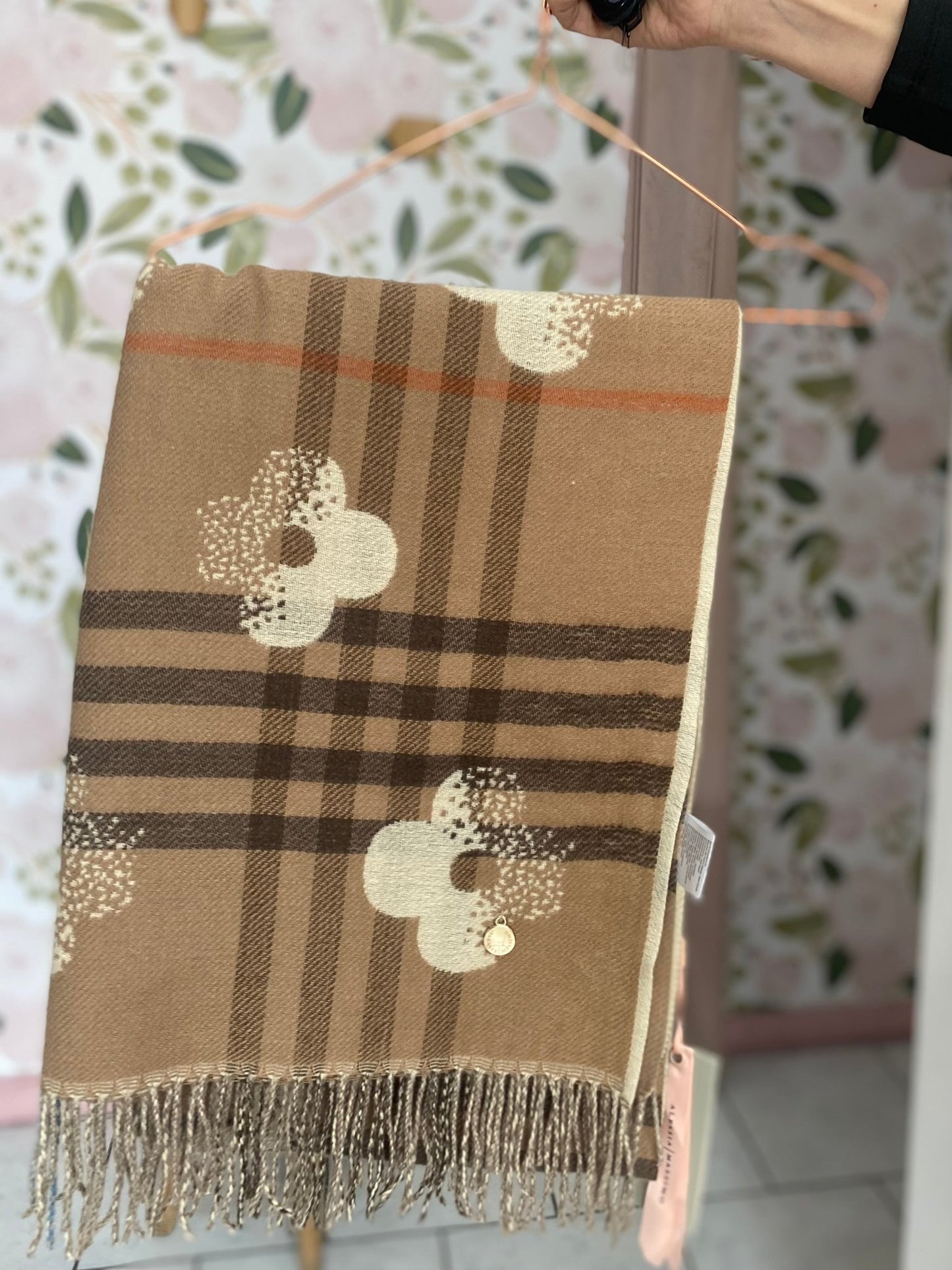 SCIARPA STYLESP2676 TARTAN E FIORI - Fanatica Boutique