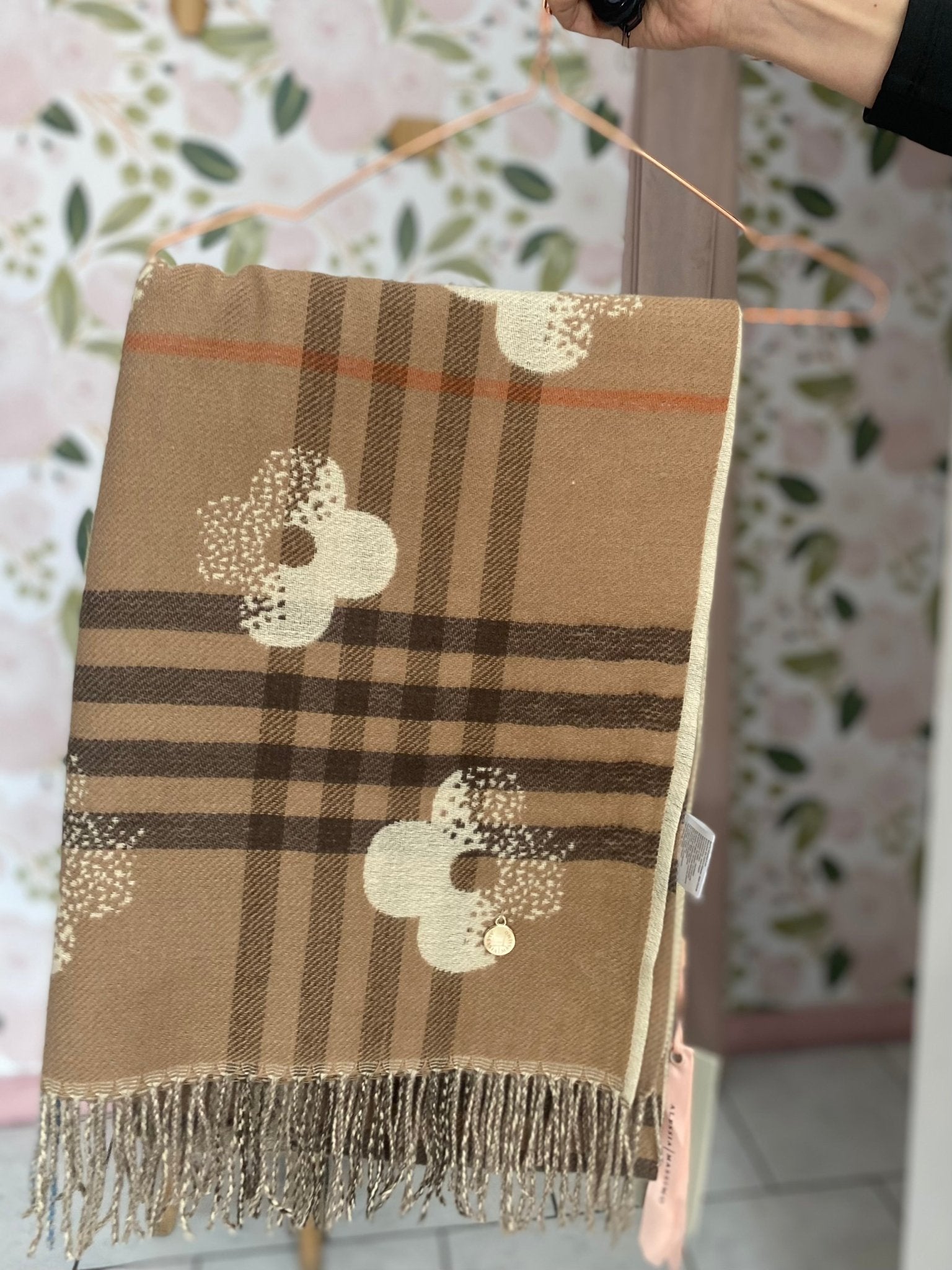 SCIARPA STYLESP2676 TARTAN E FIORI - Fanatica Boutique