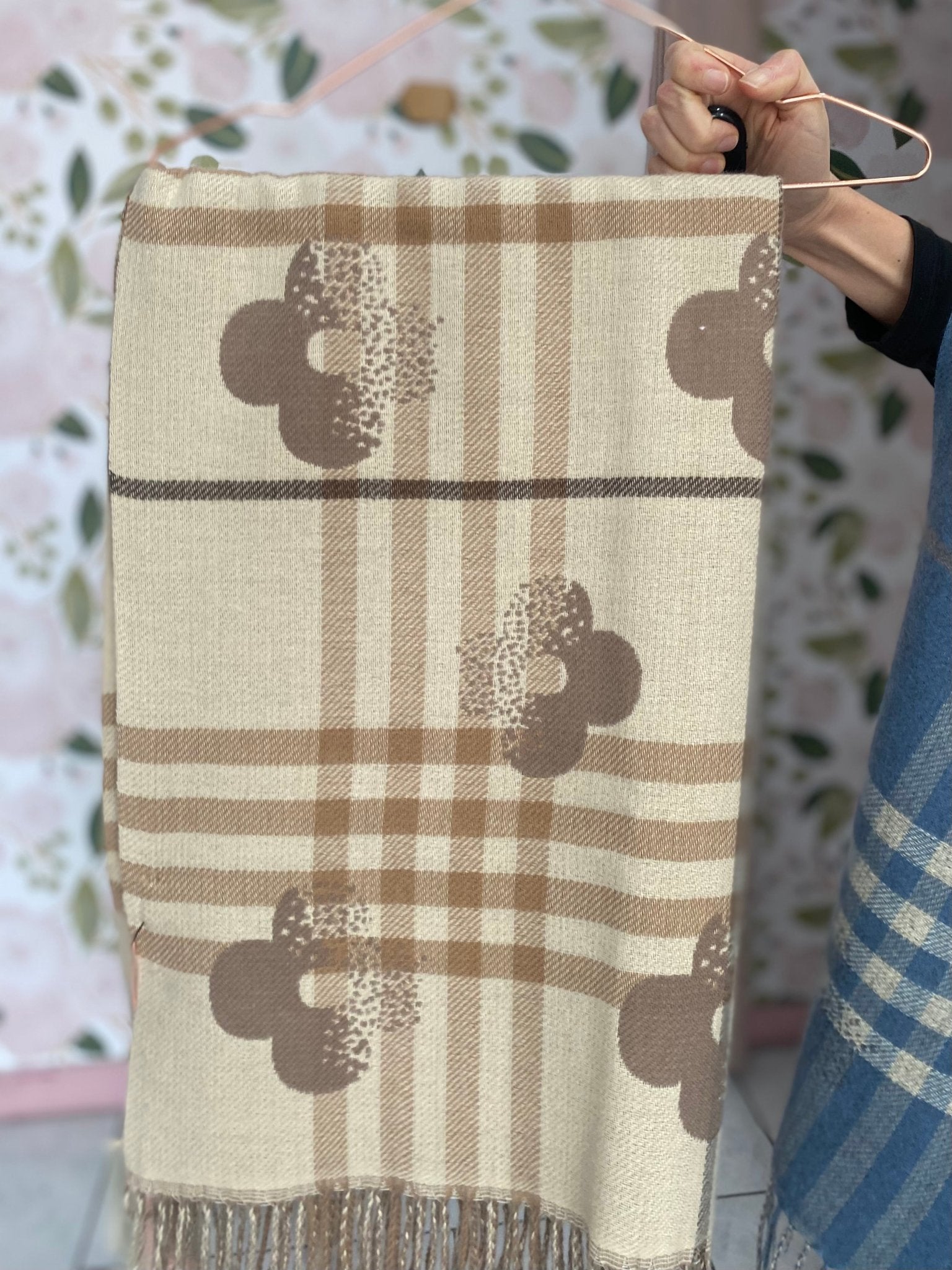 SCIARPA STYLESP2676 TARTAN E FIORI - Fanatica Boutique