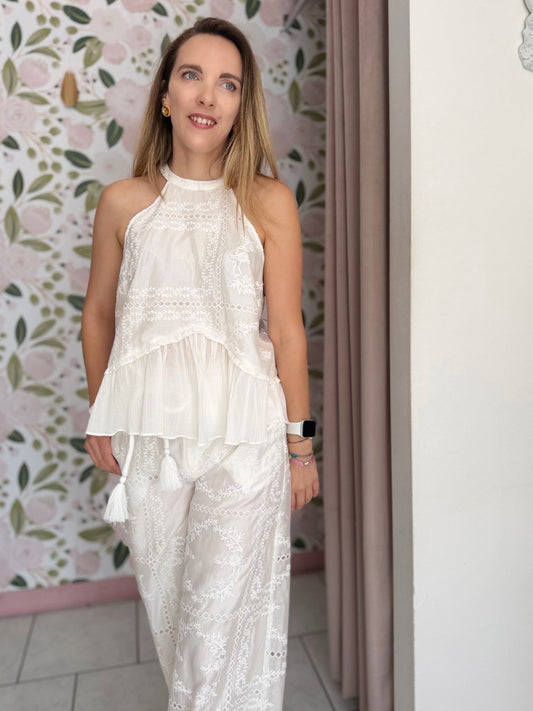 TOP AMOSA PIZZO SAN GALLO - Fanatica Boutique
