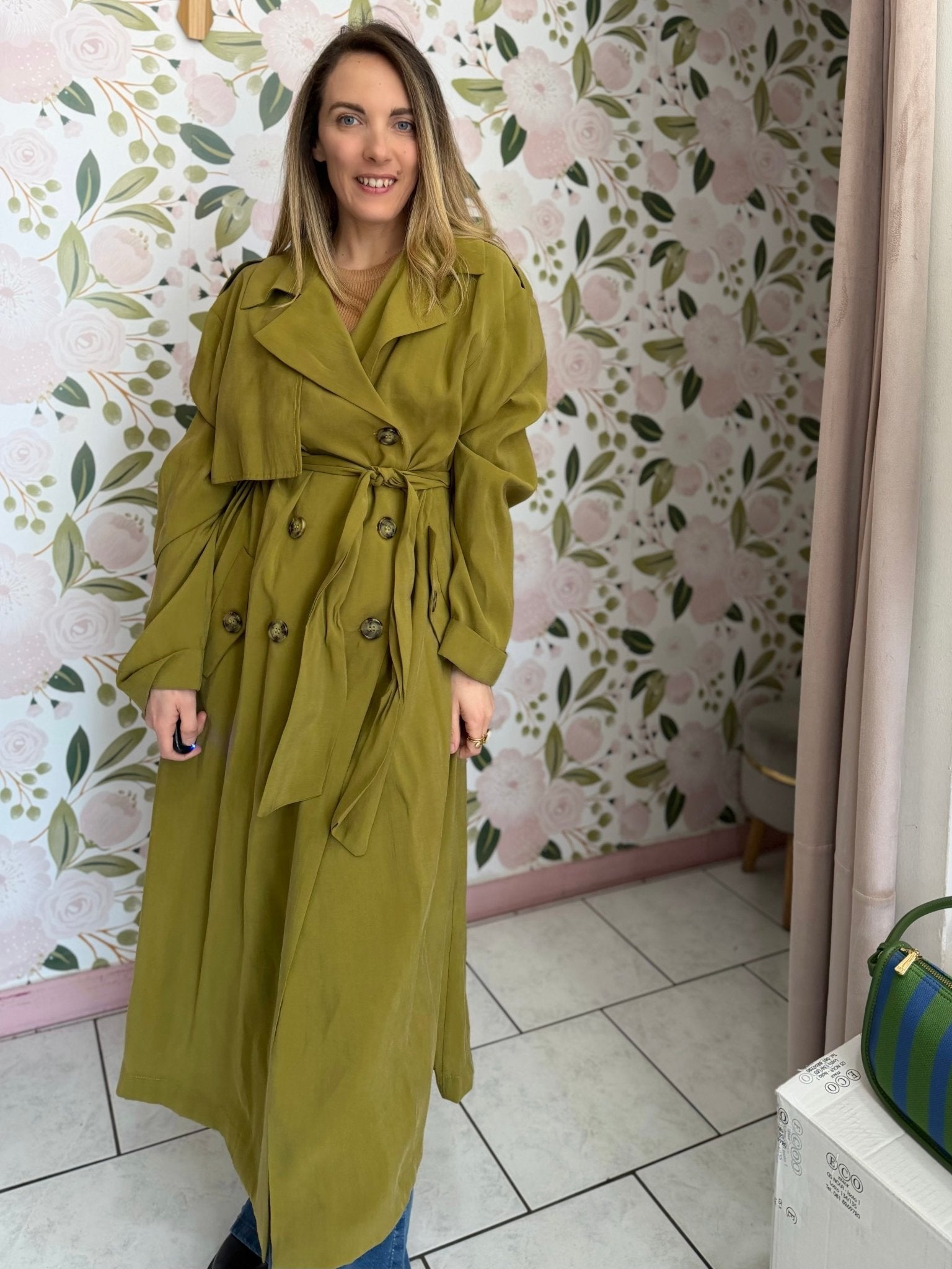 TRENCH LUNGO OLIO KIKISIX - Fanatica Boutique