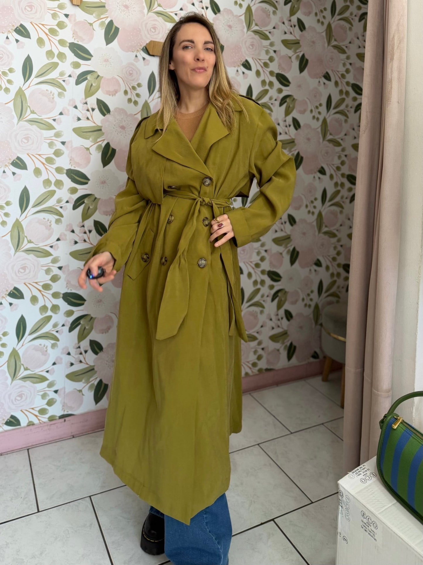 TRENCH LUNGO OLIO KIKISIX - Fanatica Boutique